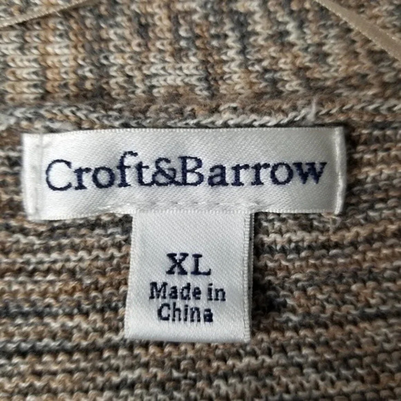 Croft & Borrow Womens Heather Brown Button Front Round Hem Cardigan Size‎ XL - Picture 9 of 12